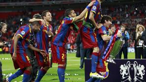 Barcelona slavi že drugi dan. Morda pa z njo tudi navijači Liverpoola!? (Foto: R