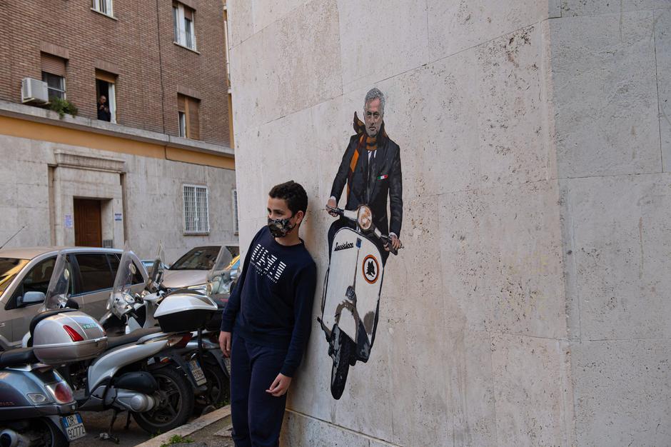 José Mourinho AS Roma grafit | Avtor: Profimedia