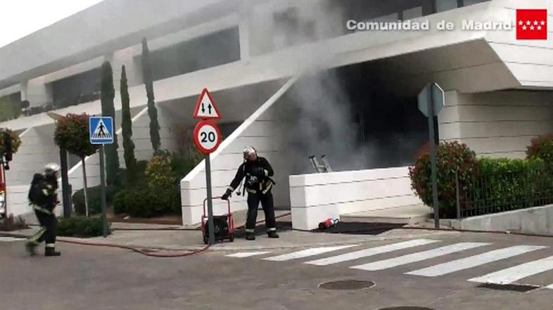Jese Rodriguez Real Madrid požar garaža ogenj gasilec gasilci gašenje