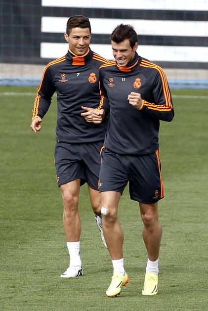Cristiano Ronaldo Bale Real Madrid trening pred Bayernom