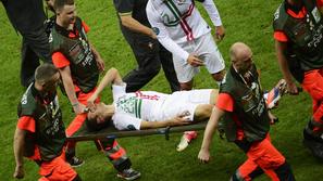Ronaldo Postiga nosila poškodba Češka Portugalska četrtfinale Varšava Euro 2012