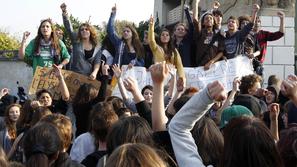 V Trstu je prišlo do podobnih protestov tudi na več višjih srednjih šolah z ital