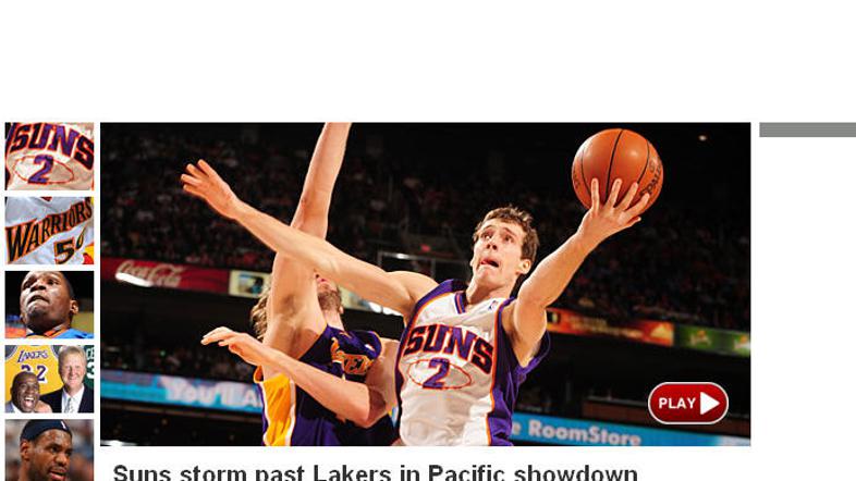 Goran Dragić. Obraz, ki si ga bodo danes zapomnili bralci nba.com. Več fotografi