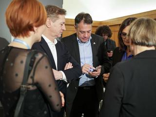 Asta Vrečko, Robert Golob, Matej Arčon