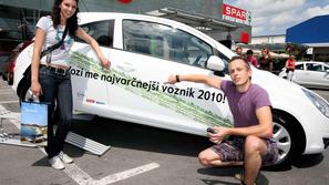 Varčen voznik Opel corsa ecoflex finale zmagovalca