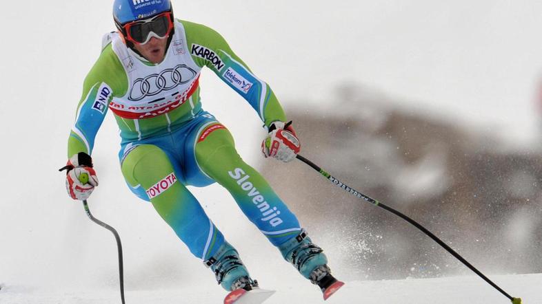 Andrej Jerman je letos že okusil trdoto snega. (Foto: AFP)