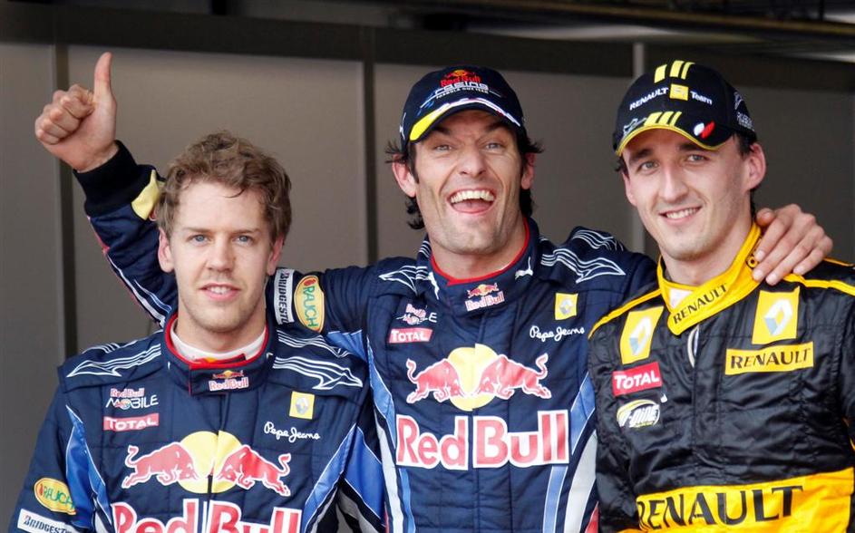 VN Monako kvalifikacije 2010 Mark Webber Red Bull Kubica Vettel