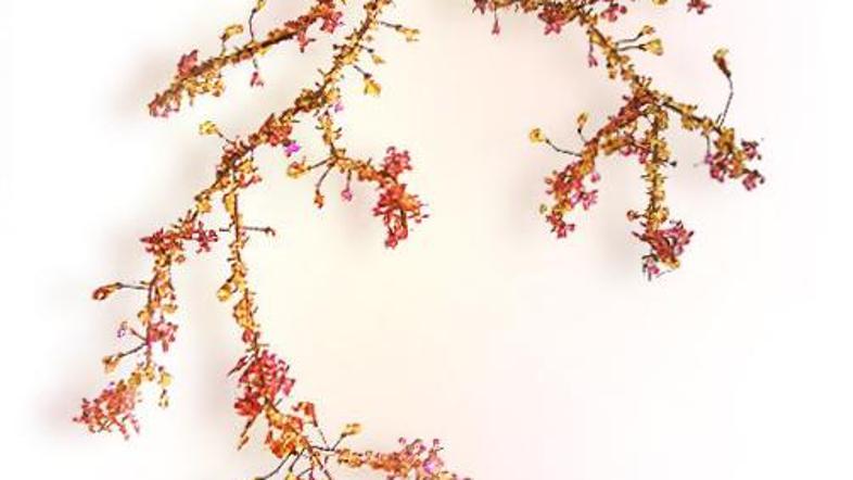 V Autumn Bloosom je Boontje vključil kristalčke Swarovski.