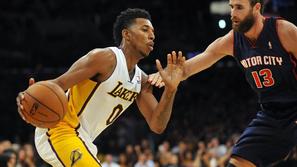 Young Datome Los Angeles Lakers Detroit Pistons NBA