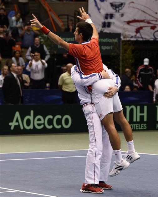 Đoković Obradović ZDA Amerika Srbija Davisov pokal četrtfinale Boise