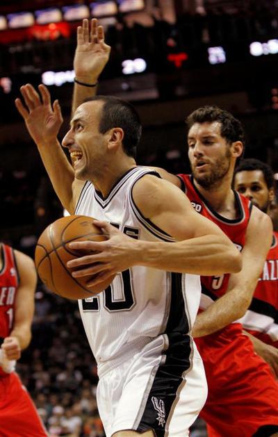 Manu Ginobili in Rudy Fernandez 