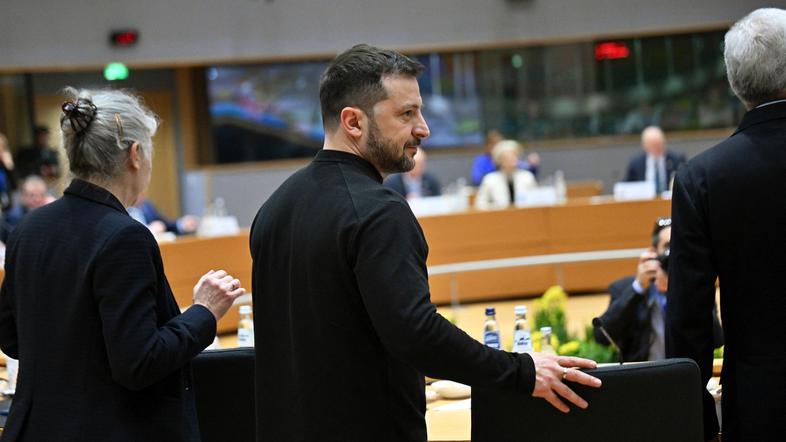 Volodimir Zelenski izredni vrh v Bruslju