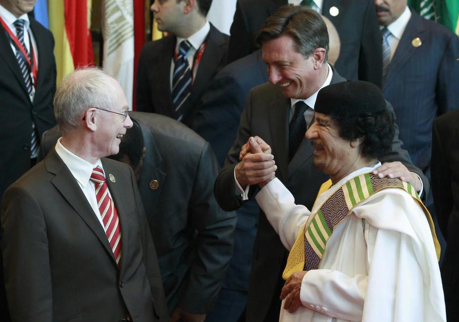 Pahor Van Rompuy Gadafi
