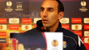 Krunoslav Jurčić na novinarski konferenci v Belgiji