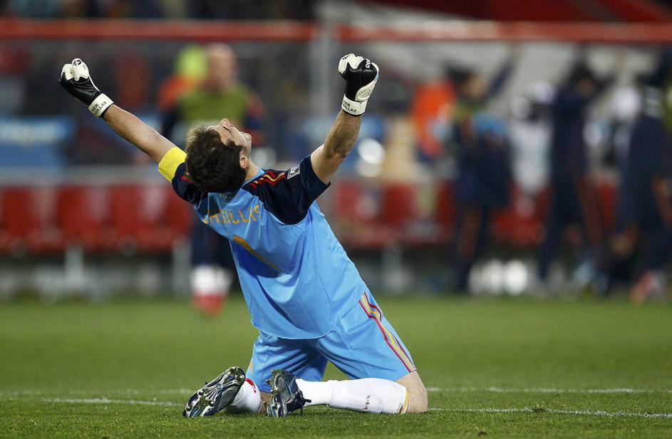 Iker Casillas zmaga veselje proslavljanje slavje