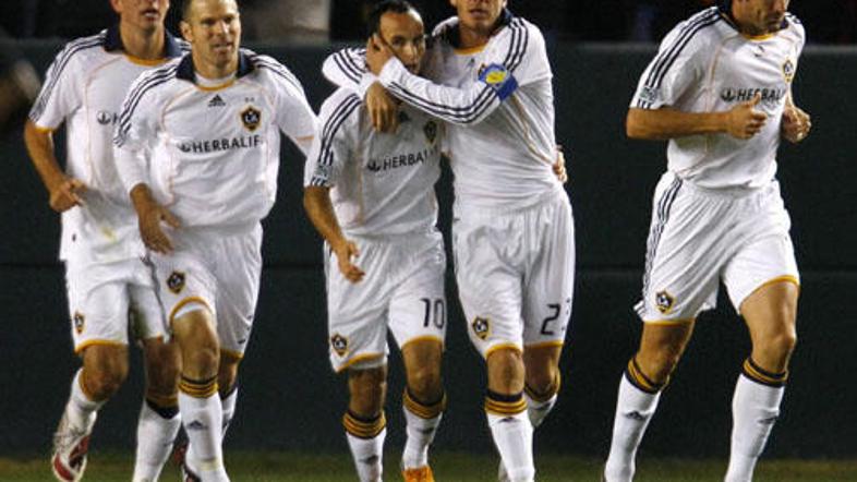 David Beckham je takole proslavil svoj premierni gol v ZDA.