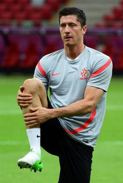 Lewandowski Poljska Grčija trening nacionalni državni stadion Varšava Euro 2012