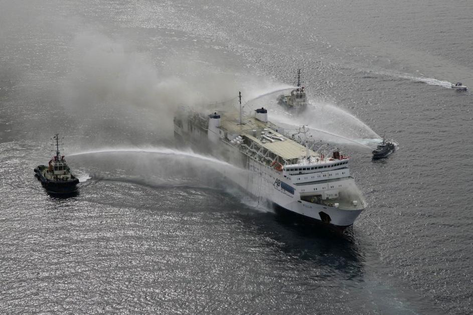 Požar na egiptovskem trajektu