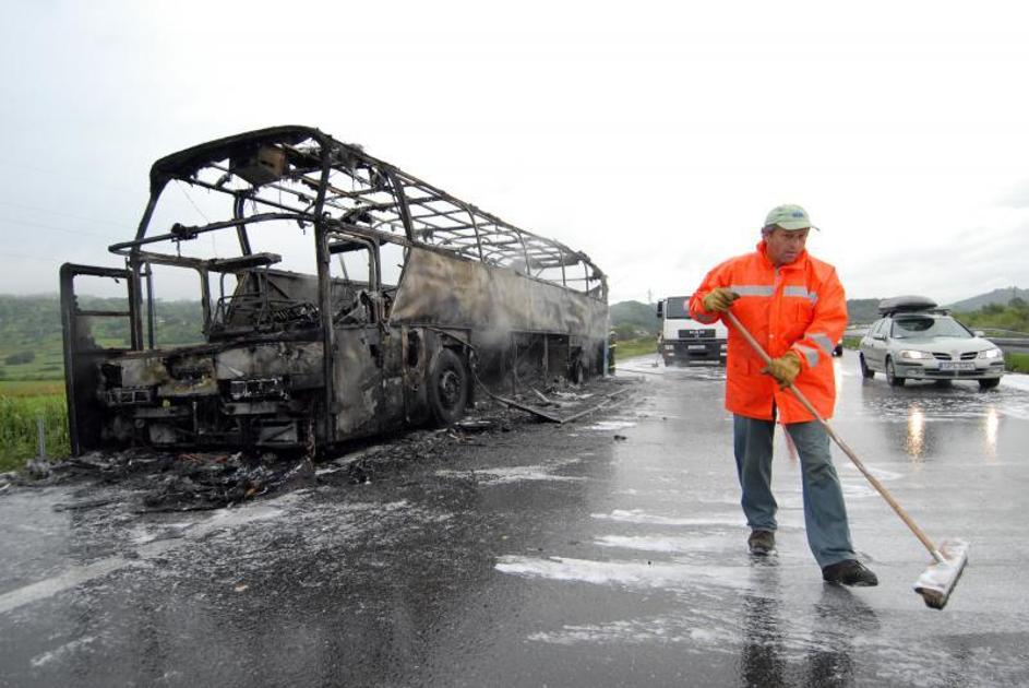 Avtobus požar Hrvaška