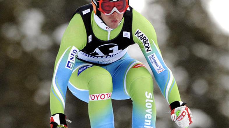 Andreja Jermana so tokrat na cedilu pustile smuči. (Foto: EPA)