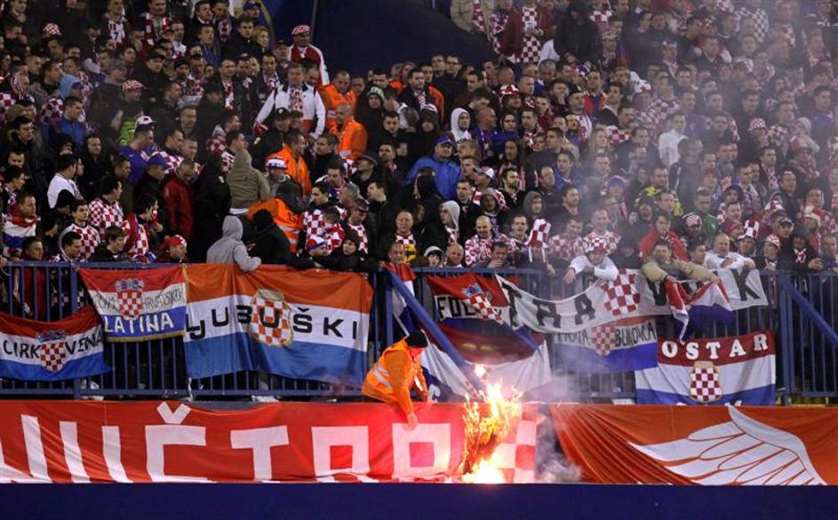 hrvaška srbija navijači  kvalifikacije sp 2014