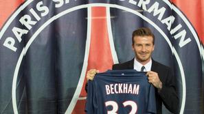 Beckham Paris dres Saint Germain PSG Pariz prestop novinarska