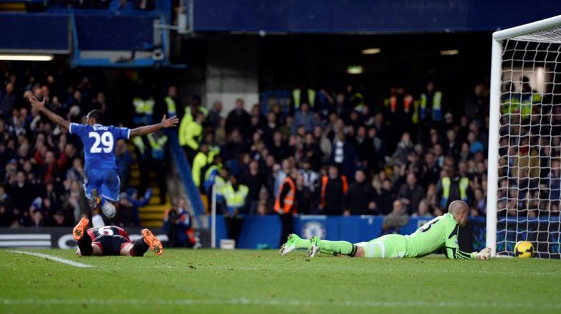Eto'o Myhill Chelsea West Bromwich Albion Premier League