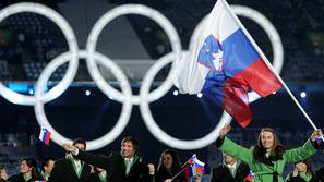 Olimpijske igre, slovenska zastava