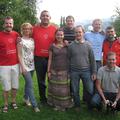 Člani Društva Vitezi dobrega teka (na fotografiji levo predsednik društva Marko 