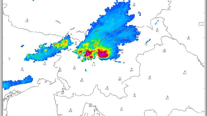 Vreme: Radarska slika padavin