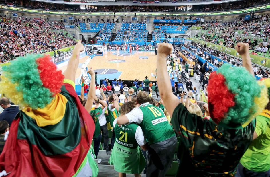 navijači Litva Hrvaška EuroBasket Stožice