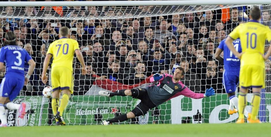 Drogba enajstmetrovka Handanović Chelsea Maribor Liga prvakov Stamford Bridge | Avtor: EPA