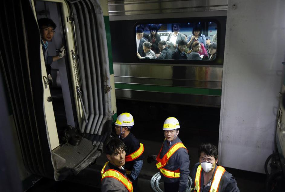 Seul trčenje vlakov na podzemni železnici