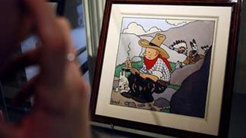 Hergetova slika njegovega junaka Tintina je bila prodana za astronomsko vsoto.