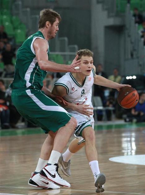Blažič Savrašenko Union Olimpija Unics Kazan Evroliga Stožice