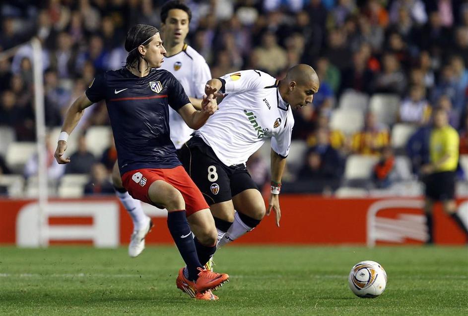 Filipe Luis Feghouli Valencia Atletico Madrid Evropska liga polfinale povratna t