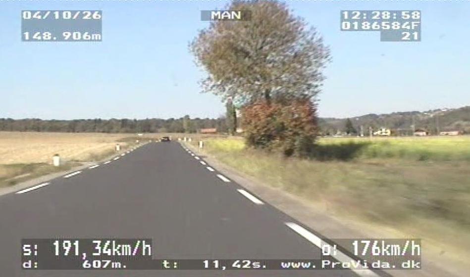 Na regionalki peljal kar 191 km/h, ni se končalo dobro