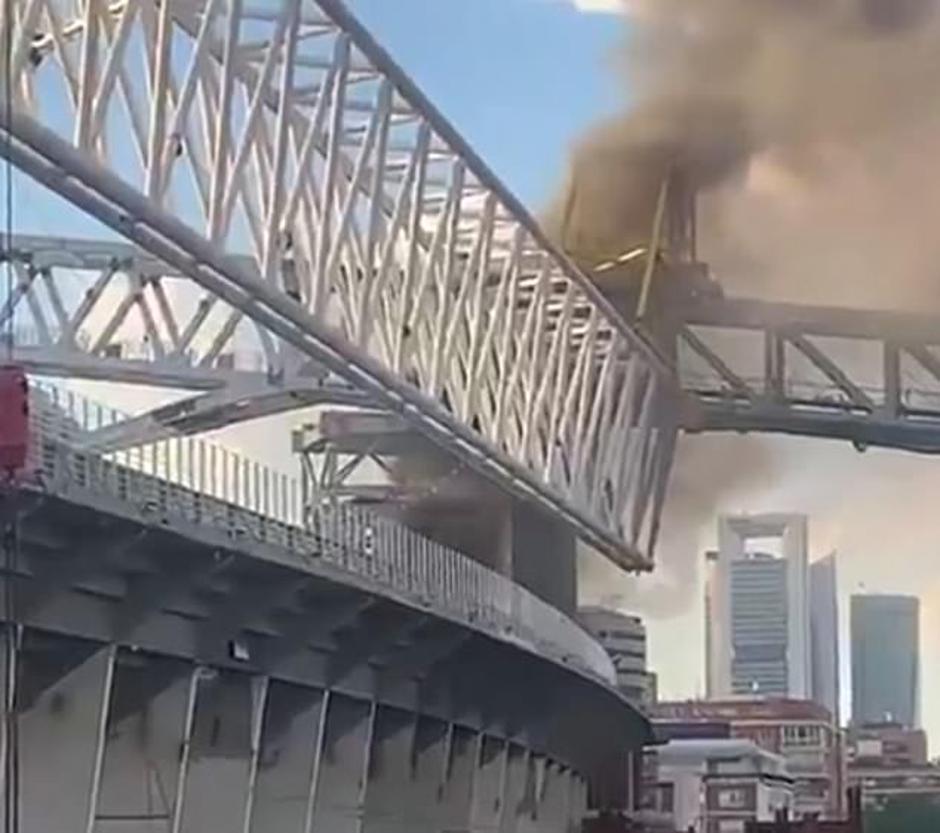 Santiago Bernabéu požar | Avtor: Instagram