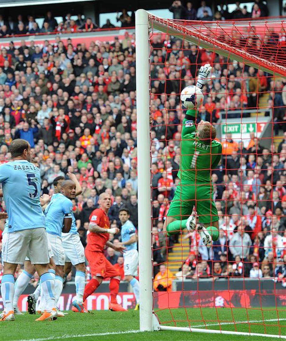 Škrtel Hart Liverpool Manchester City Premier League Anglija liga prvenstvo | Avtor: EPA