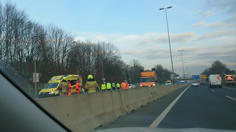 Nesreča na severni ljubljanski obvoznici