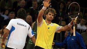 Blaž Kavčič, 87. na svetu, je že uvrščen v drugo kolo Barcelone. (Foto: Nik Rova