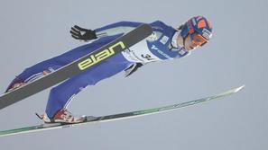 Peter Prevc je bil najboljši Slovenec v Kuusamu. (Foto: sloski.si)