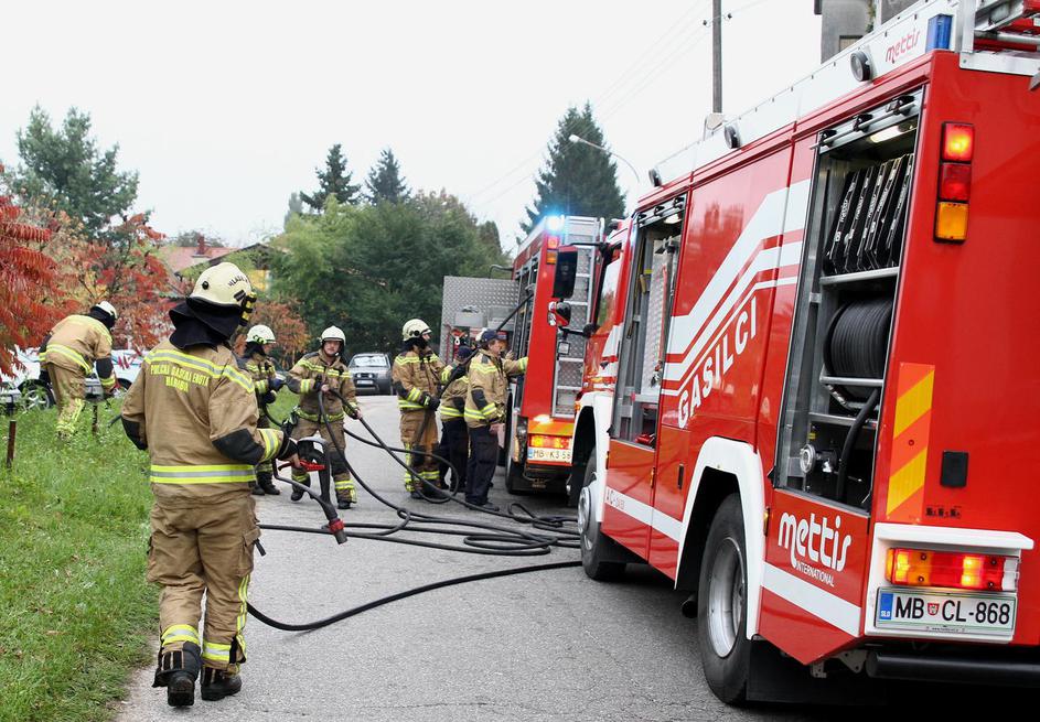 požar, Maribor, stanovanjski blok