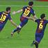 Messi Alba Xavi Barcelona Real Madrid El Clasico Liga BBVA Španija liga prvenstv