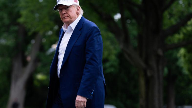 Donald Trump ob prihodu v Belo hišo