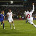 Wayne Rooney je tako dosegel tretji zadetek angleške reprezentance.