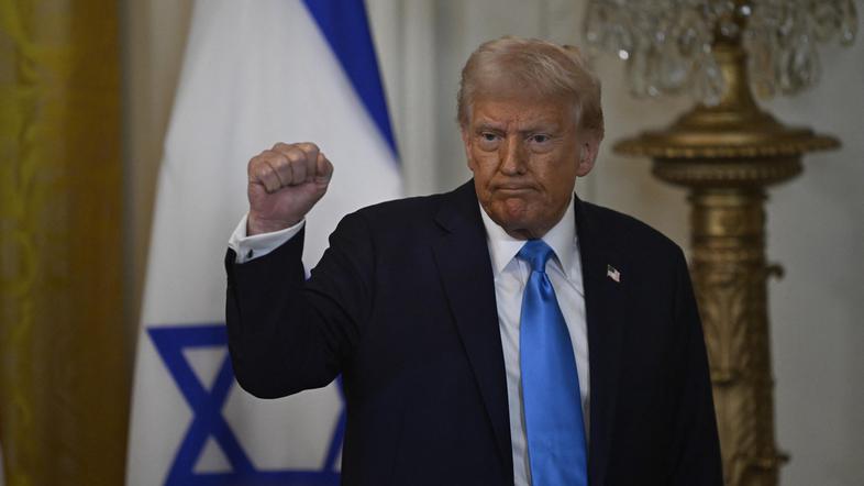 Donald Trump po srečanju z Benjaminom Netanjahujem
