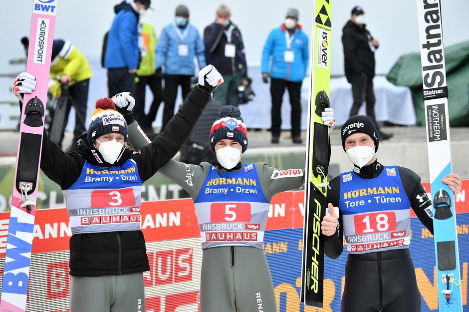 Kubacki Stoch Anže Lanišek Innsbruck | Avtor: Epa