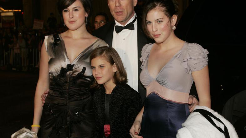 Willis je do svojih hčera zelo zaščitniški. (Foto: Reuters)