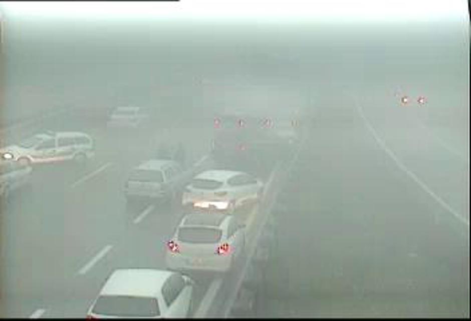 Nesreča na primorki | Avtor: PIC (spletna kamera)